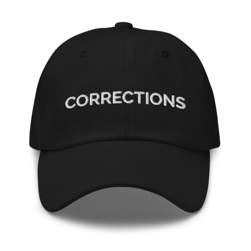 Corrections Hat - Black