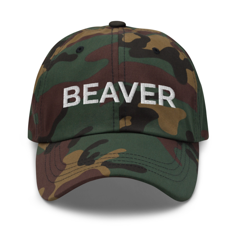 Beaver Hat - Green Camo