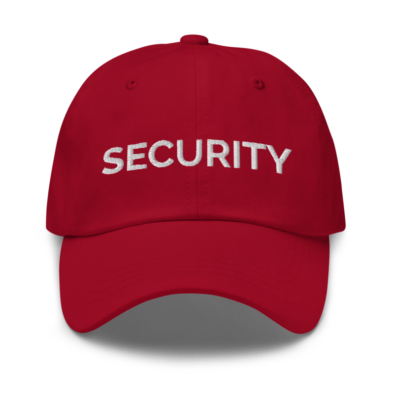 Security Hat - Cranberry