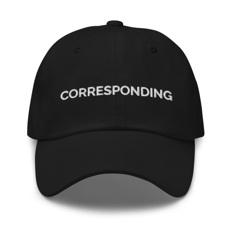 Corresponding Hat - Black