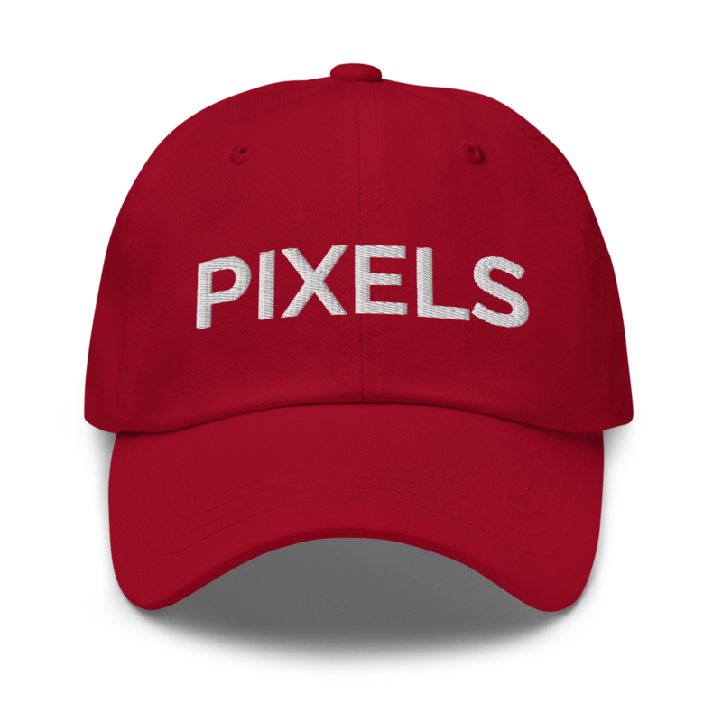 Pixels Hat - Cranberry