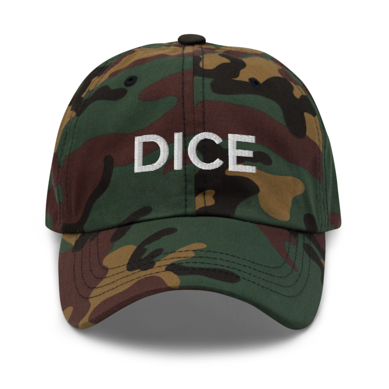 Dice Hat - Green Camo
