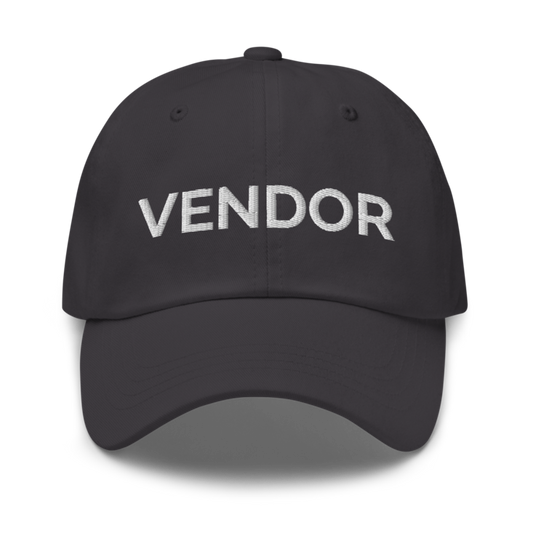 Vendor Hat - Dark Grey