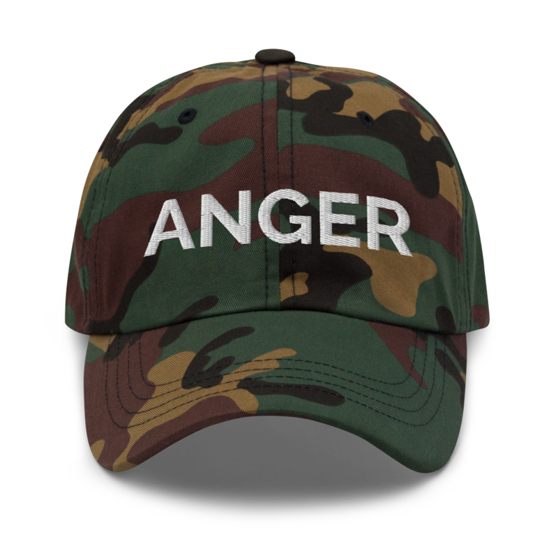 Anger Hat - Green Camo