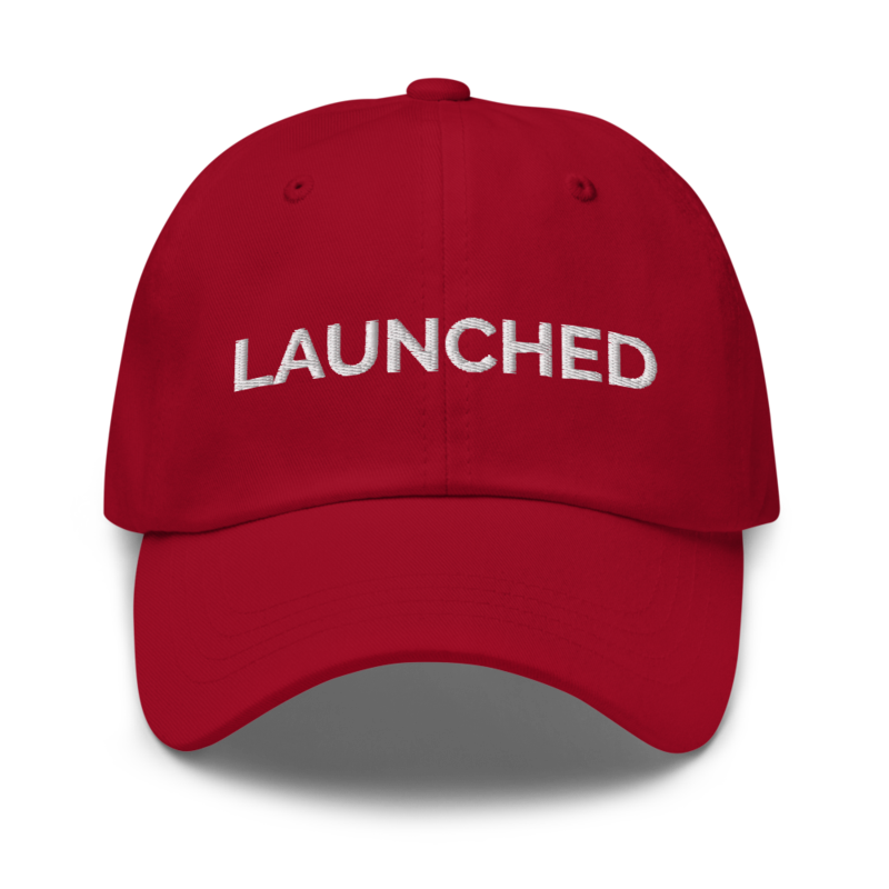 Launched Hat - Cranberry