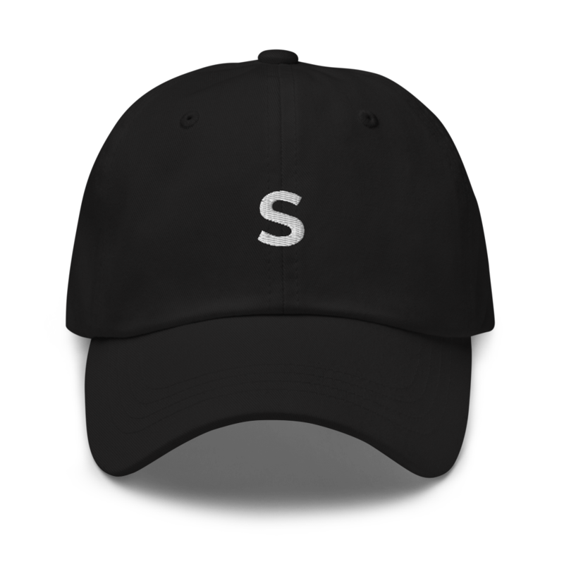 S Hat - Black