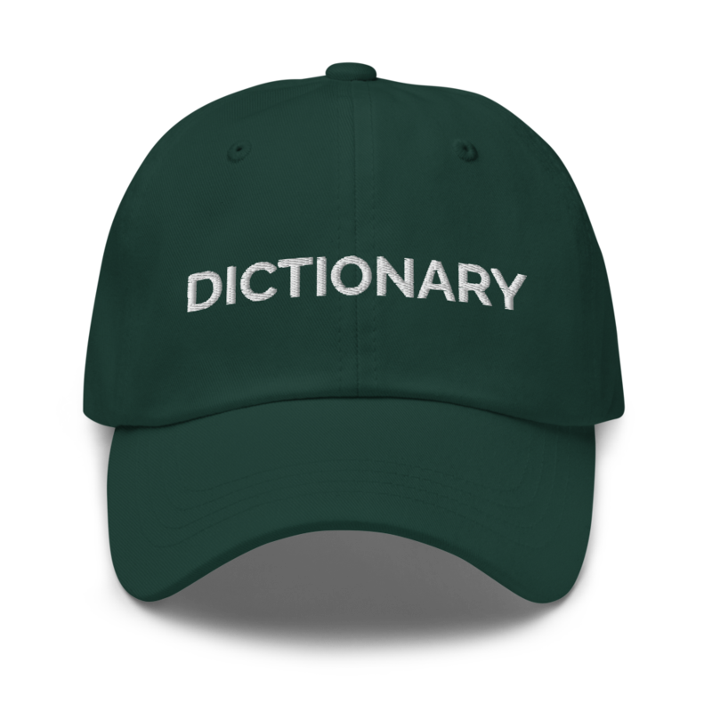 Dictionary Hat - Spruce
