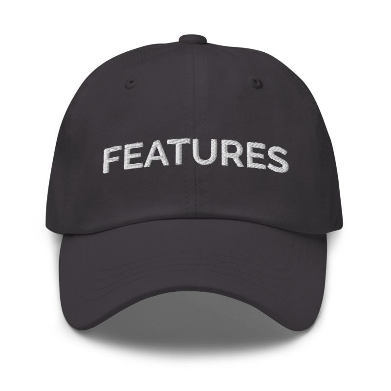 Features Hat - Dark Grey