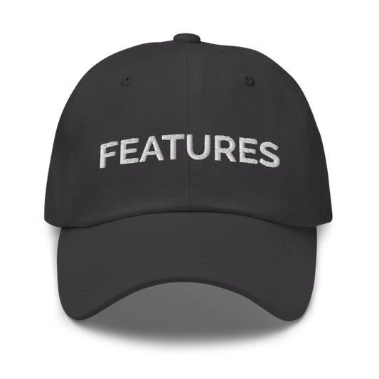 Features Hat - Dark Grey