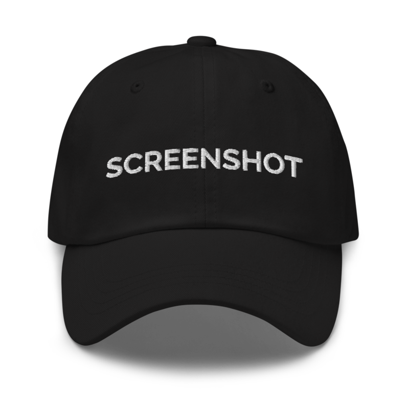 Screenshot Hat - Black