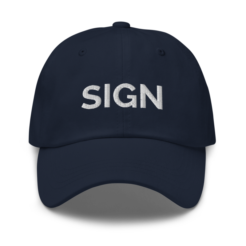 Sign Hat - Navy