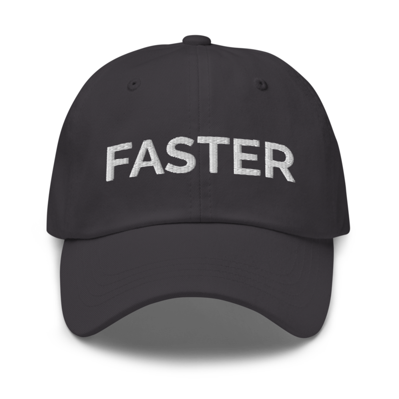 Faster Hat - Dark Grey