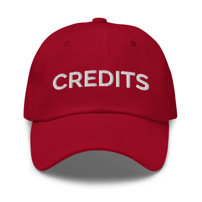 Credits Hat - Cranberry