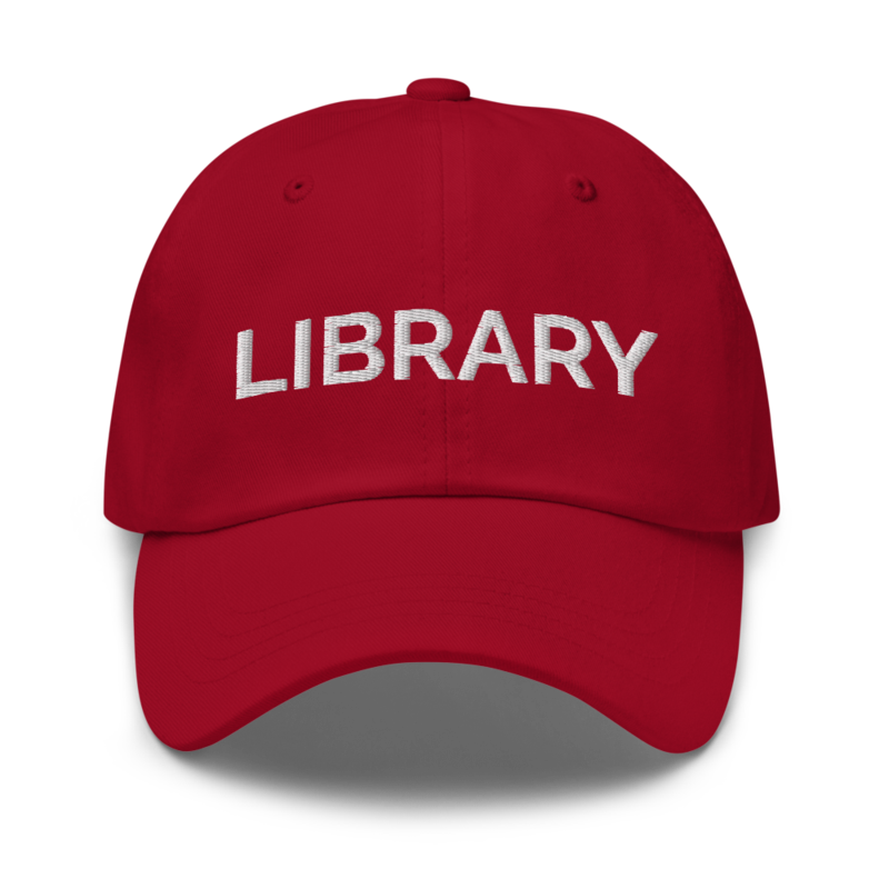 Library Hat - Cranberry