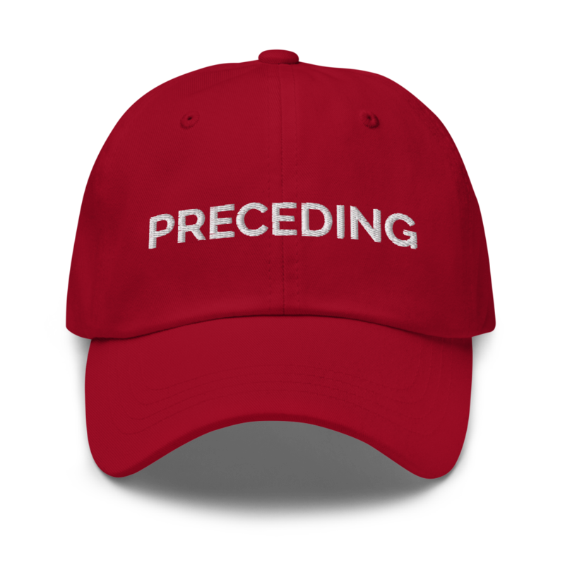 Preceding Hat - Cranberry