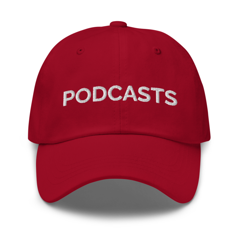Podcasts Hat - Cranberry