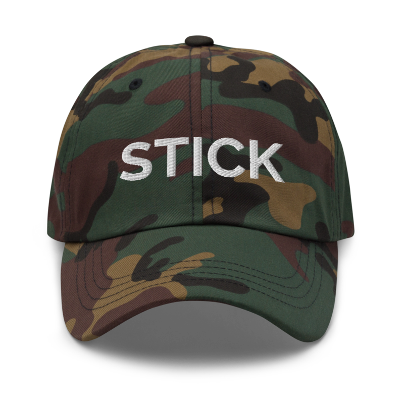 Stick Hat - Green Camo