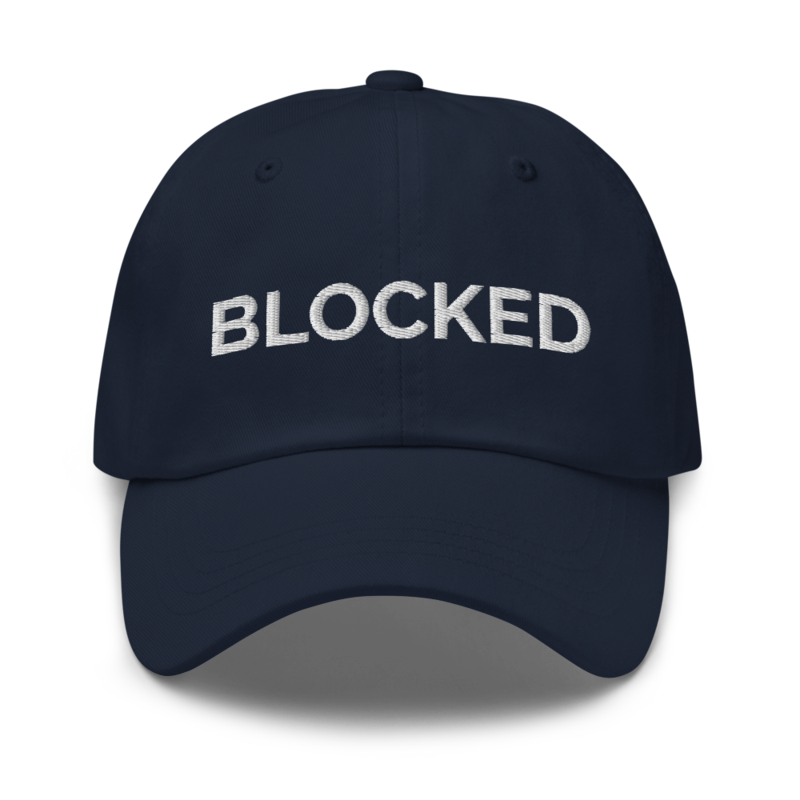 Blocked Hat - Navy