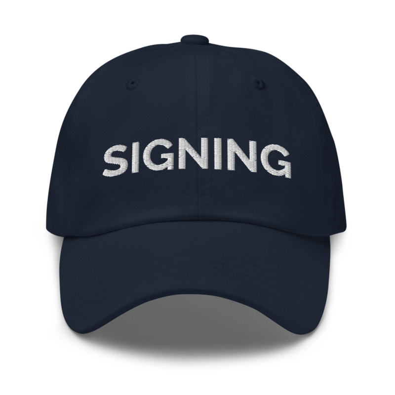 Signing Hat - Navy