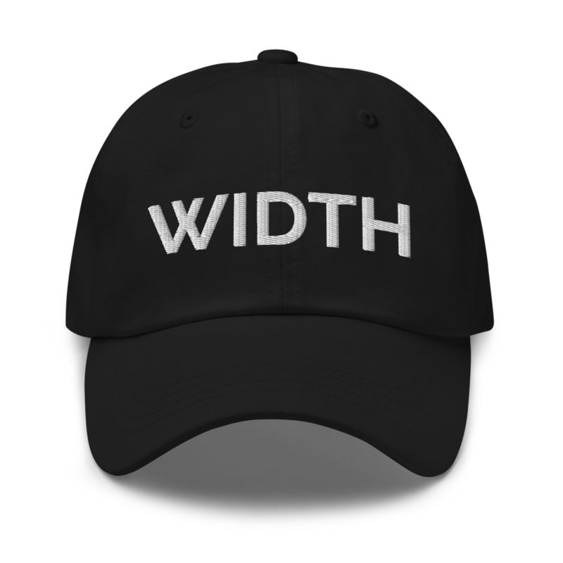 Width Hat - Black