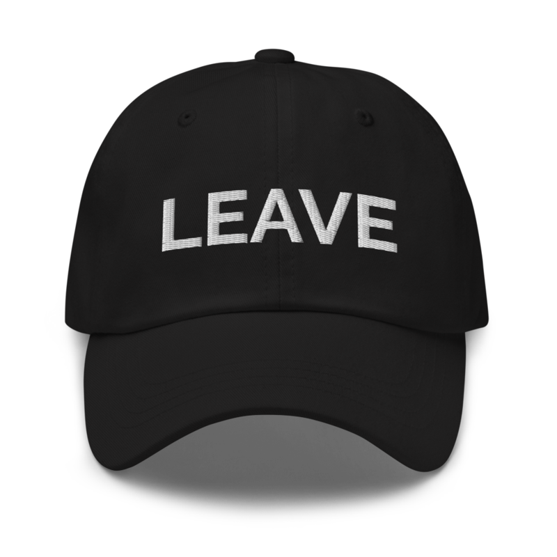 Leave Hat - Black