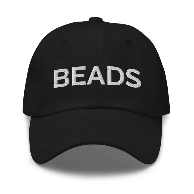 Beads Hat - Black