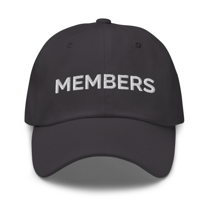 Members Hat - Dark Grey