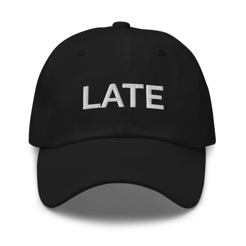 Late Hat - Black