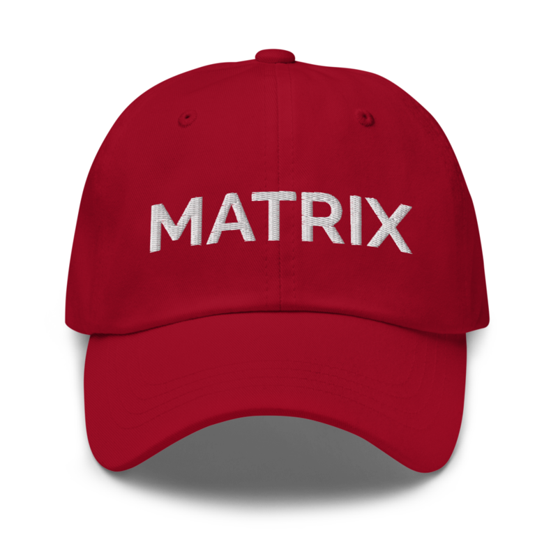 Matrix Hat - Cranberry