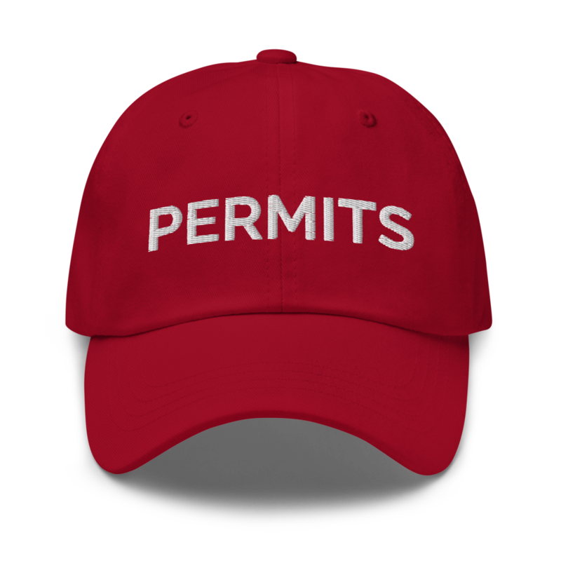 Permits Hat - Cranberry