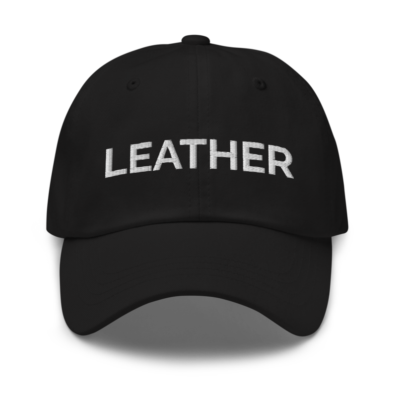 Leather Hat - Black