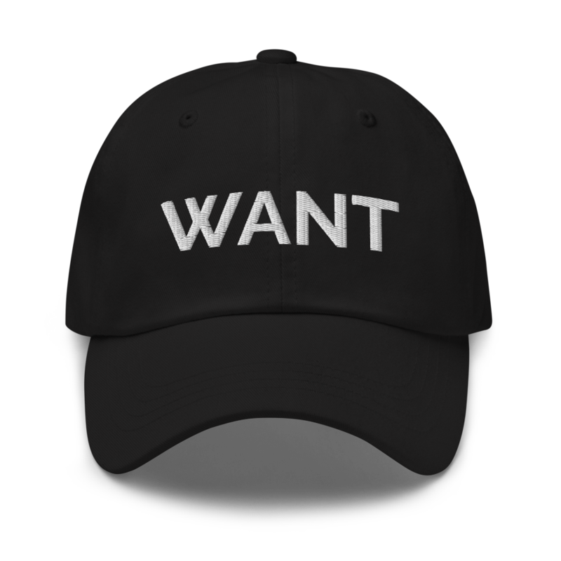 Want Hat - Black