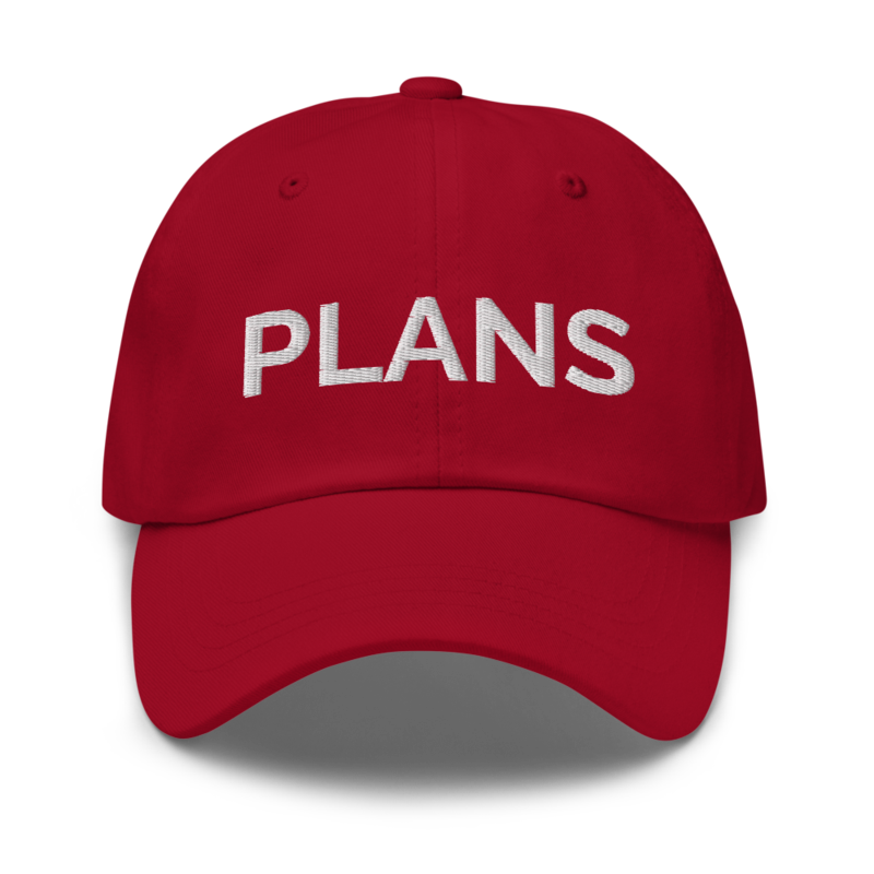 Plans Hat - Cranberry