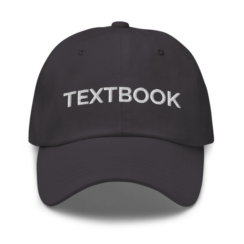 Textbook Hat - Dark Grey