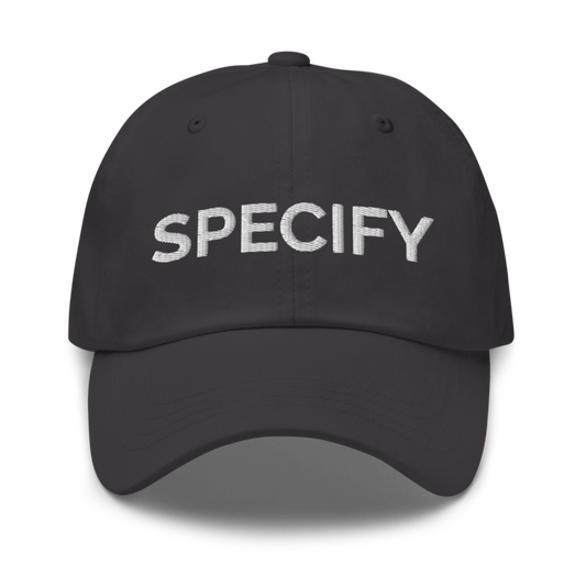 Specify Hat - Dark Grey