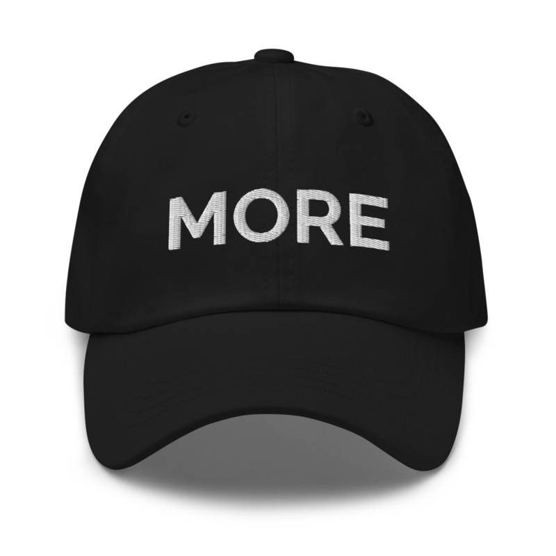 More Hat - Black