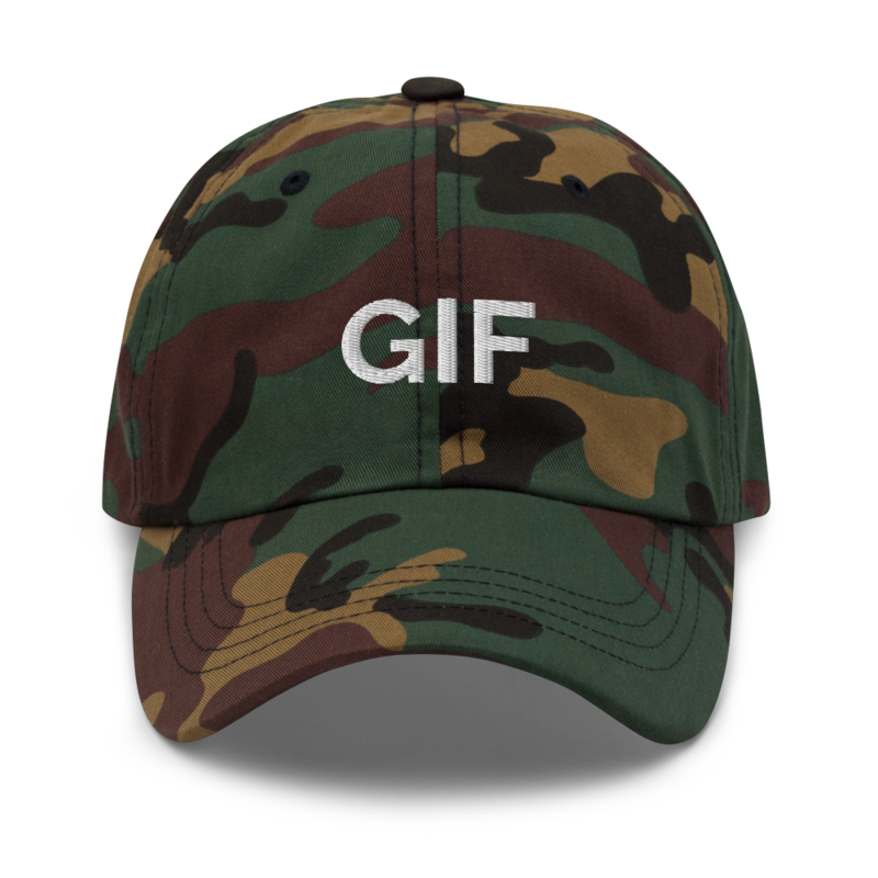 Gif Hat - Green Camo