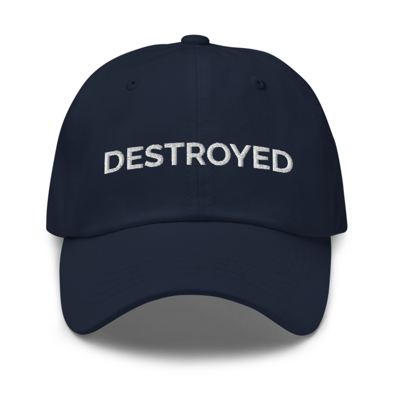 Destroyed Hat - Navy