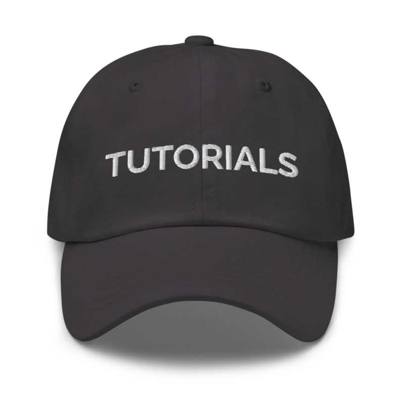 Tutorials Hat - Dark Grey