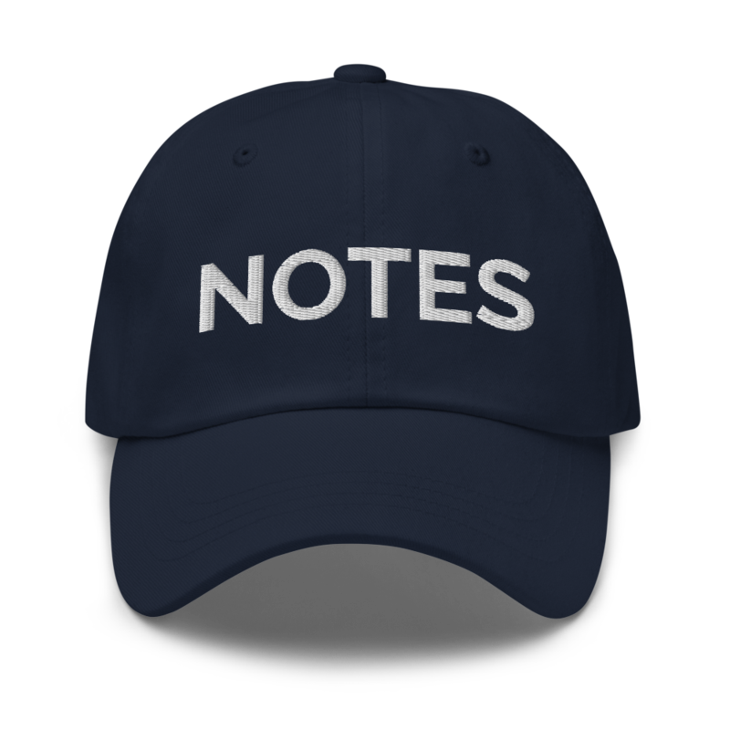 Notes Hat - Navy