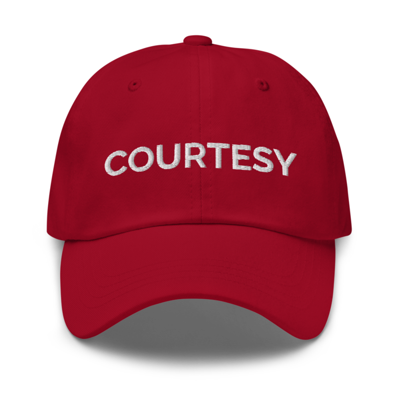 Courtesy Hat - Cranberry