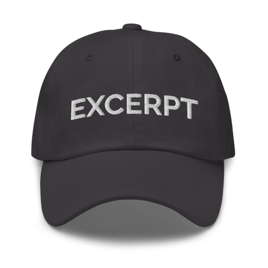 Excerpt Hat - Dark Grey
