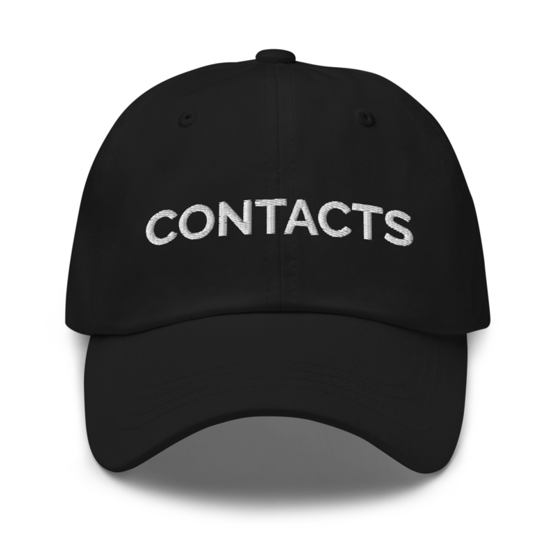 Contacts Hat - Black