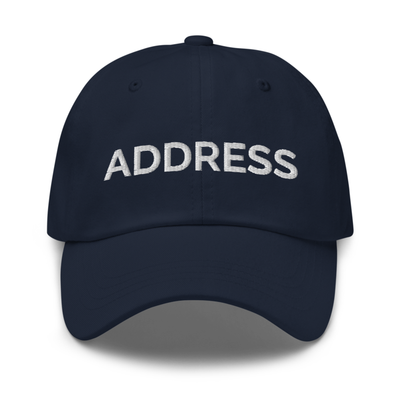 Address Hat - Navy