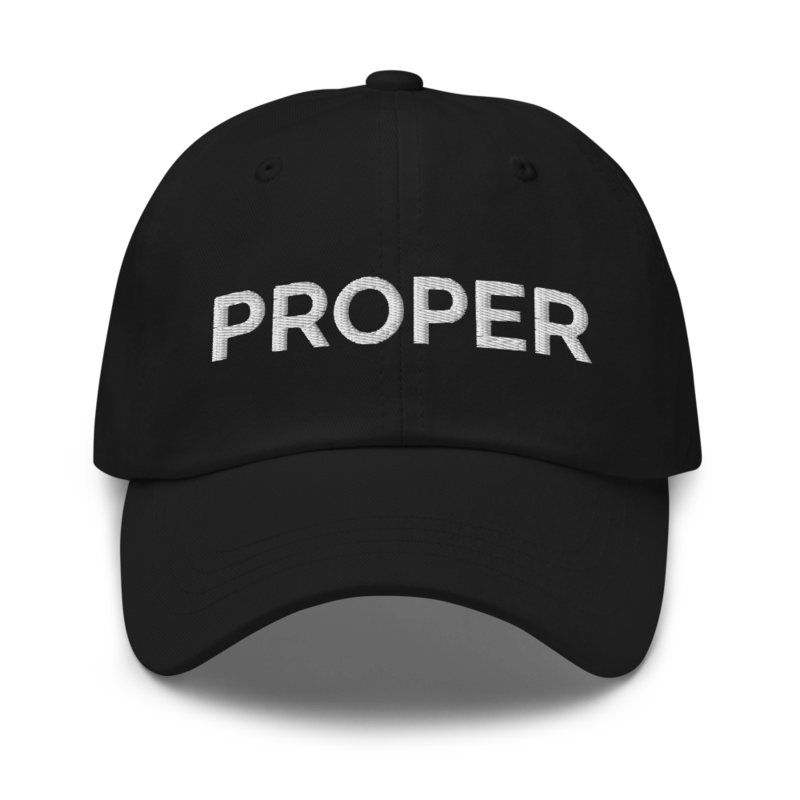 Proper Hat - Black