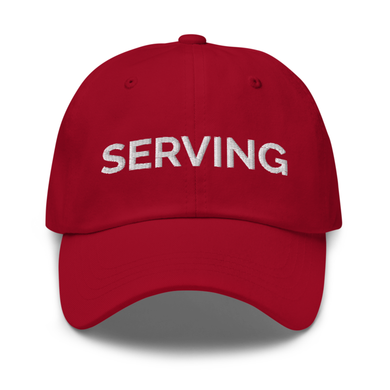 Serving Hat - Cranberry