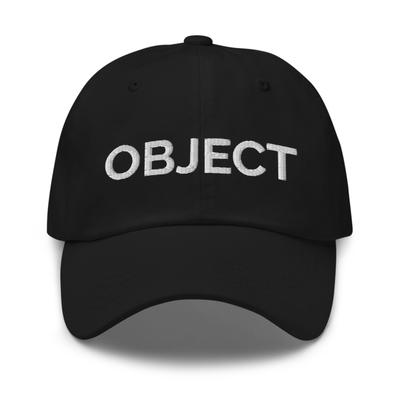 Object Hat - Black