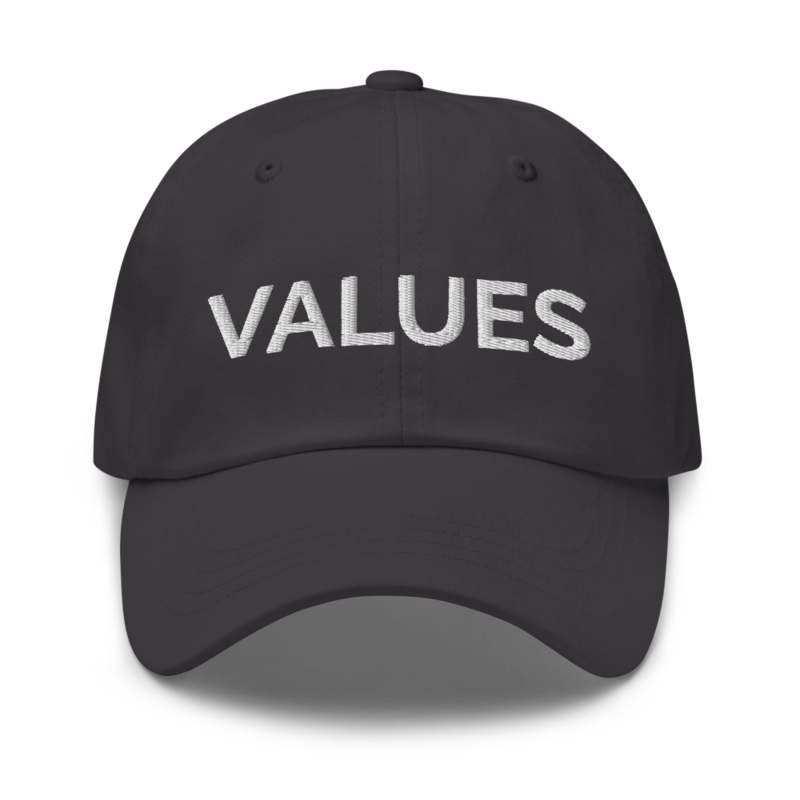 Values Hat - Dark Grey