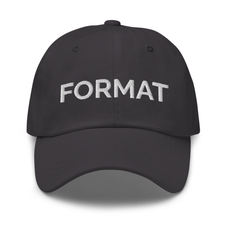 Format Hat - Dark Grey