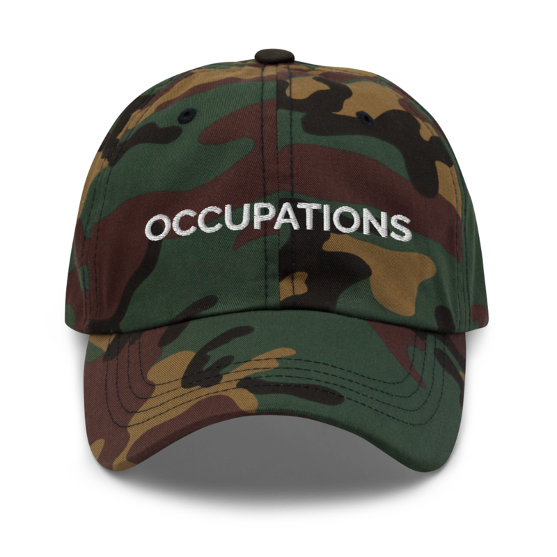 Occupations Hat - Green Camo